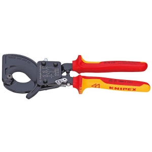 Knipex 95 36 250 Cable Cutter Ratchet Principle 3-Stage 250mm VDE